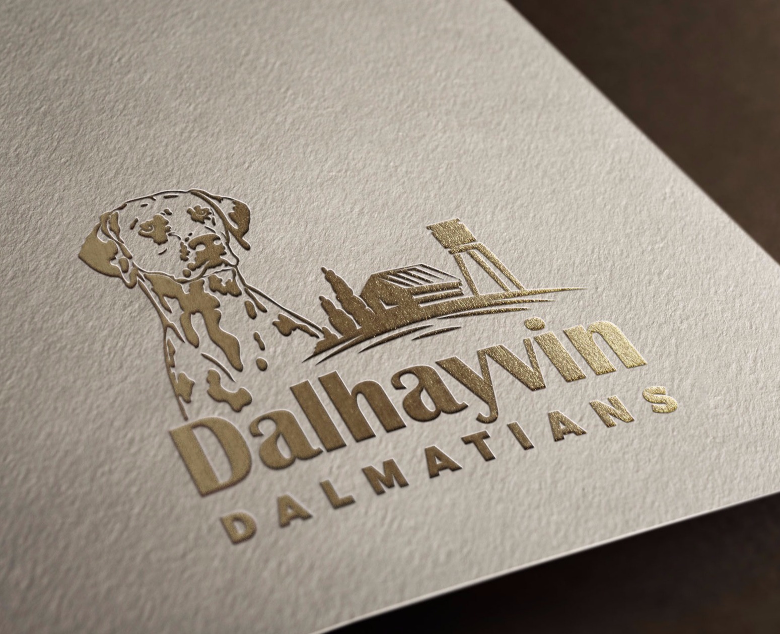 Custom canine logo designed for breeders and kennels