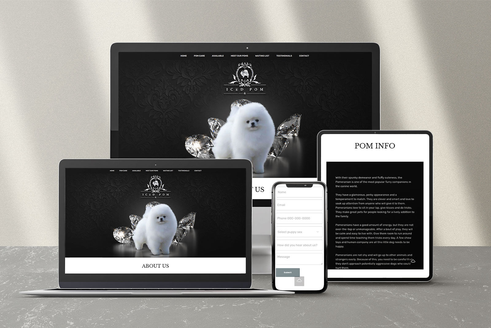 Breeder website design