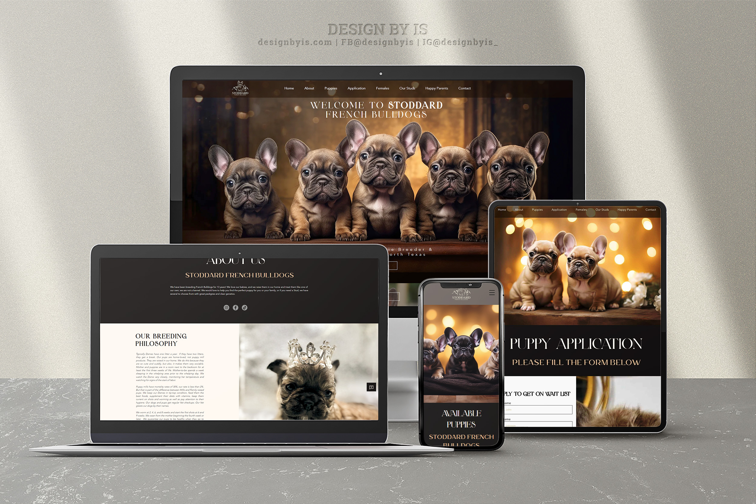  how to make a dog breeder website