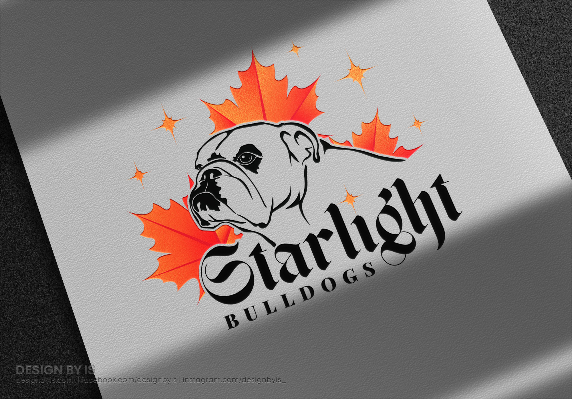 Canine logo. Breeder logo. Bulldog logo